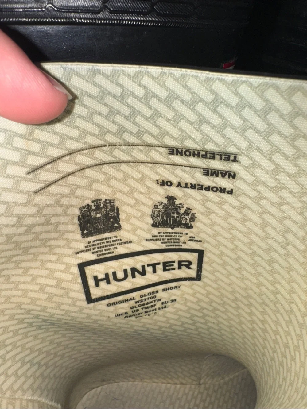 Hunter unisex black